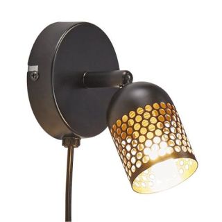 12V & 230V Alfred spotlampe, sort