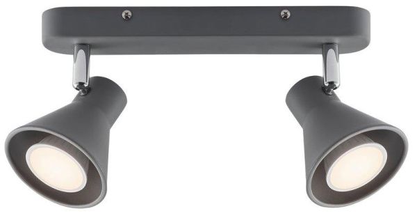 12V & 230V Eik 2-spot, grå