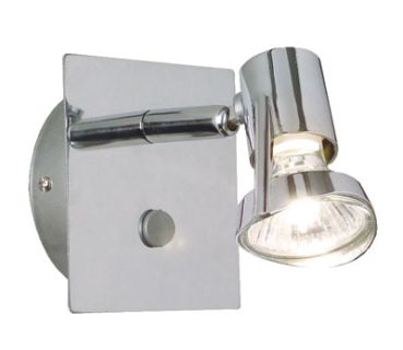 12V & 230V Mainroad spotlampe, krom
