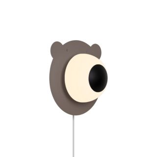 12V & 230V Bruna Bear vegglampe, brun