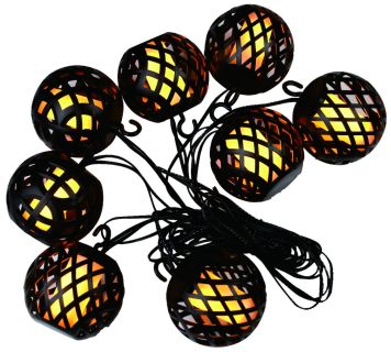 230V Lysslynge med flamme HomeLine HDL0327, 8 LED, 10m