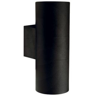 12V & 230V Tin Maxi utelampe dobbel, sort