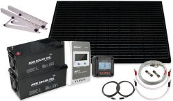 Solcellepakke, Grunnpakke, 320W/360W, AGM