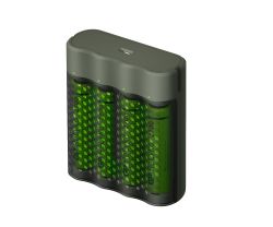 Batterilader GP ReCyko Speed, hutiglader inkl. 4stk AA batterier