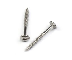 Rustfri fasadeskrue A4 6 x55 mm, 25stk