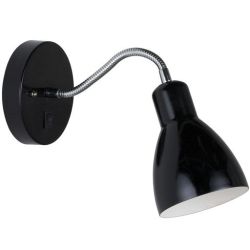 12V & 230V Cyclone Vegglampe, sort