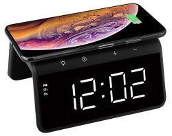 Audix - Trådløs lader m/klokke, sort