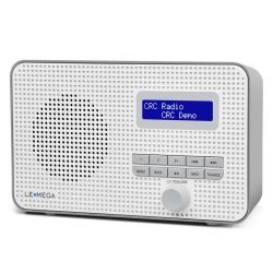 230V & USB Lemega DR1 Portabel DAB+ radio, hvit/grå