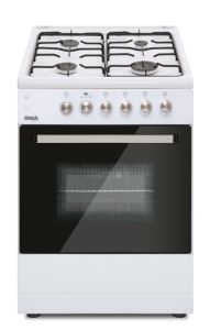 Gasskomfyr 60x60cm Eliteline, hvit