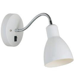 12V & 230V Cyclone Vegglampe, hvit