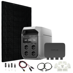 DELTA 3 Plus med 360w solcelle og 800W billader for camper og bobil