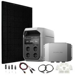 DELTA 3 Plus med 360w solcelle og 600W billader for camper og bobil