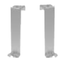 EasyRail - Bakre støtteben for panel mot panel