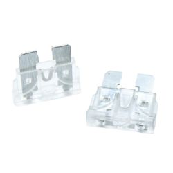 Flatstiftsikring, 25A, hvit / klar