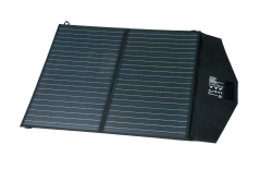 Solcellepanel 100Watt, sammenleggbart, 2-fold, sort