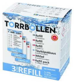 Fuktsluker, Torrbollen, refill 3 Pack