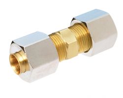 Gass Skjøtestykke for kobberrør 3/8" til 3/8"