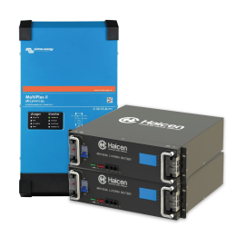 Pakkepris Multiplus II 48/5000 og 2stk 48V Rack batteri