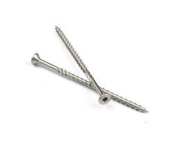 Rustfri treskrue A4 6 x120 mm, 100stk