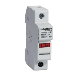 sikringholder for 10x38mm, DIN, Leader