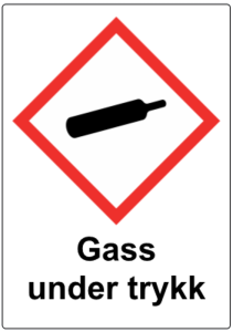 Skilt, Gass under trykk