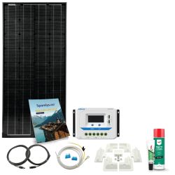 Solcellepakke for bobil, båt og caravan, 110W, standard