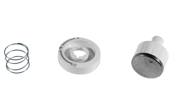 Reservedel til Eliteline ny modell gasskomfyr - Bryter til ovn, hvit