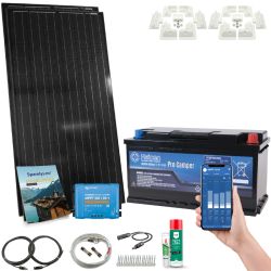 Solcelle bobilpakke, 320W/360W/380W, Victron SMART