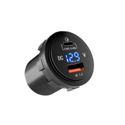 Smart modul - USB-C PD, USB QC3.0 og Voltmeter, SM553