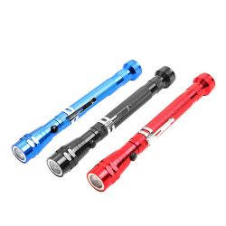 Teleskop lommelykt med magneter