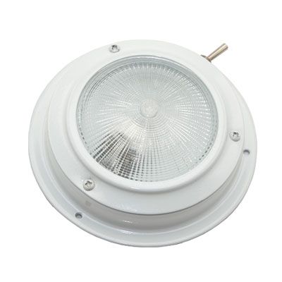 12V  Lampe 4,5" Minidome, hvit