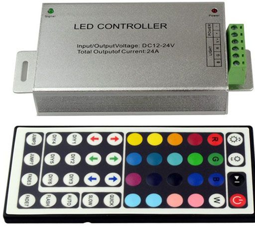12V Led RGB controller / dimmer med fjernkontroll