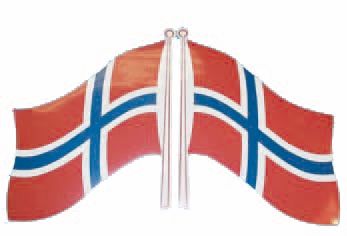 Selvklebende flagg Norge