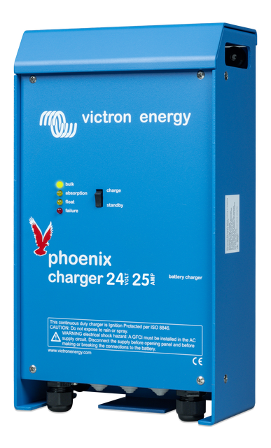 Batterilader til 24V  25A, Victron Phoenix Charger 24/25 (2+1)