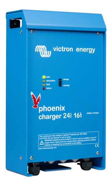 Batterilader til 24V  16A, Victron Phoenix Charger 24/16 (2+1)