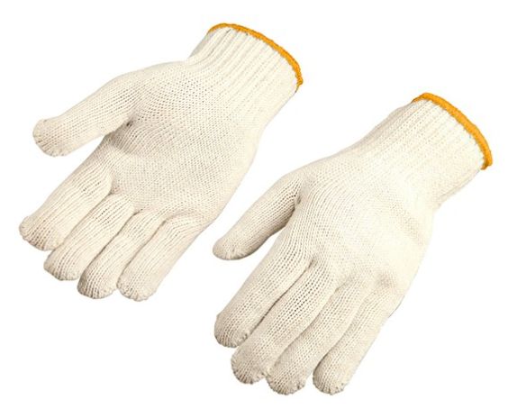 Bomullshansker - Strikkede hansker i bomull - XL