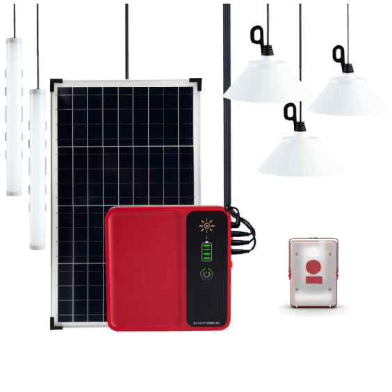 Home 800 - Solcellesystem med batteri og lamper