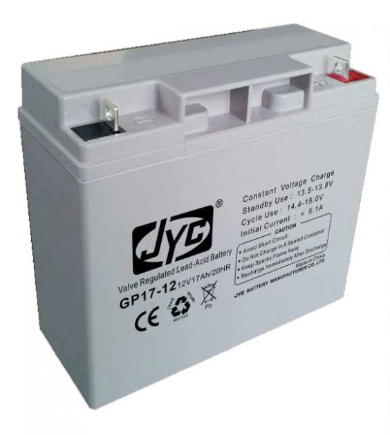 AGM Batteri:  18 AGM JYC GP18, 12V 18Ah