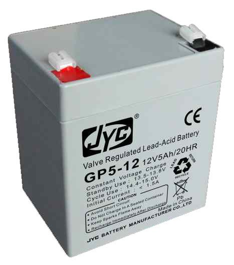 AGM Batteri:   5 AGM JYC GP5, 12V 5Ah