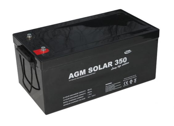 AGM Batteri: 350 AGM Solar, 12V - DEMO