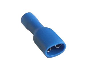 Flatstifthylse for 1.5-2.5mm2 kabel, fullisolert, blå, 1stk