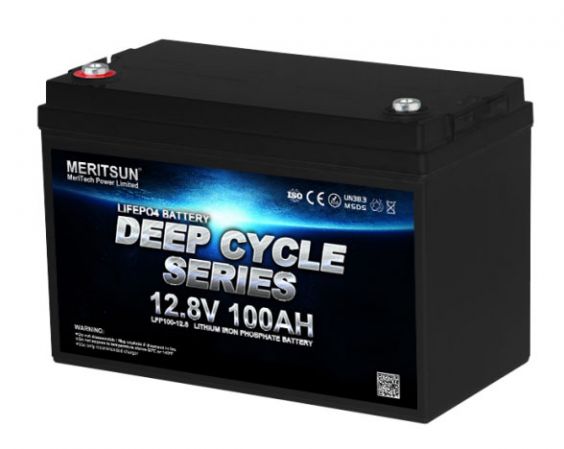 Lithium Batteri: LiFePo4 12V 100Ah, MS