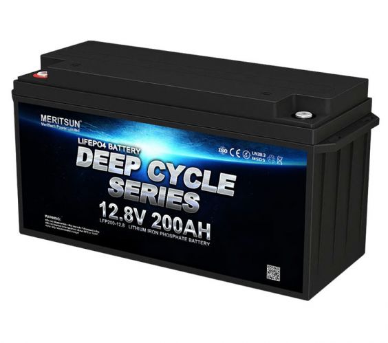 Lithium Batteri: LiFePo4 12V 200Ah, MS