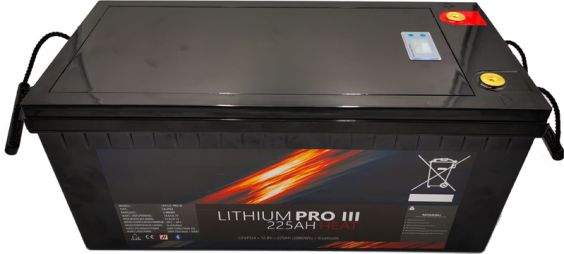 Lithium Batteri: LiFePo4 12V 225Ah, BT, HEAT, Pro III