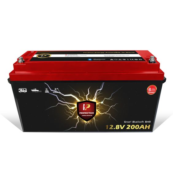 Lithium Batteri: LiFePo4 12V 200Ah, Perfektium HEAT BT