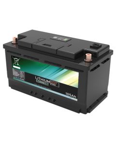 Lithium Batteri: LiFePO4 12V 105Ah, Bobilbatteri Heat Pro Camper Connect