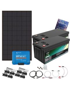 Solcellepakke, Grunnpakke, 450W/455W, Victron Lithium