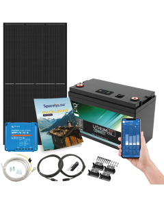 Solcellepakke, Grunnpakke, 160W/180W/190W, Lithium, Victron