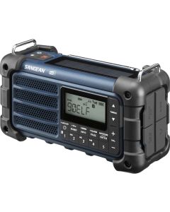 Sangean MMR-99 DAB med solcelle og sveiv, blå