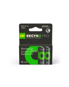 Oppladbare batteri GP Recyko Pro AA-batteri, 4-pakk